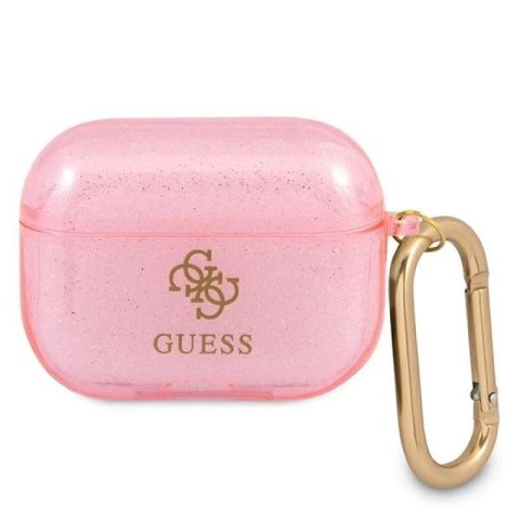 Etui Guess Glitter Collection na AirPods Pro - różowe Guess