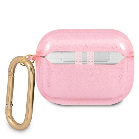 Etui Guess Glitter Collection na AirPods Pro - różowe Guess