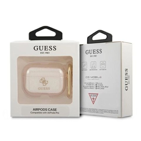 Etui Guess Glitter Collection na AirPods Pro - złote Guess