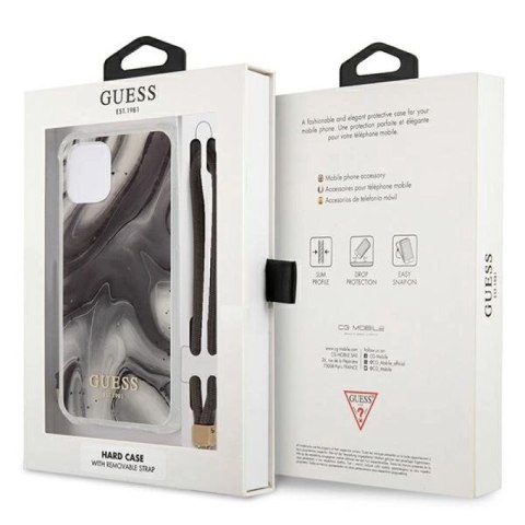 Etui Guess Marble Collection na iPhone 12 Pro Max - szare Guess