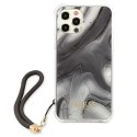 Etui Guess Marble Collection na iPhone 12 / iPhone 12 Pro - szare Guess