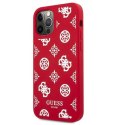 Etui Guess Peony Collection na iPhone 12 Pro Max - czerwone Guess