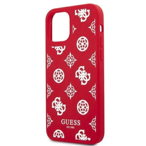 Etui Guess Peony Collection na iPhone 12 Pro Max - czerwone Guess