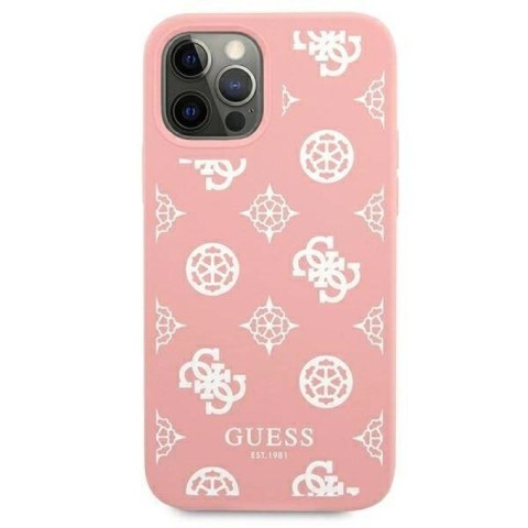 Etui Guess Peony Collection na iPhone 12 Pro Max - różowe Guess