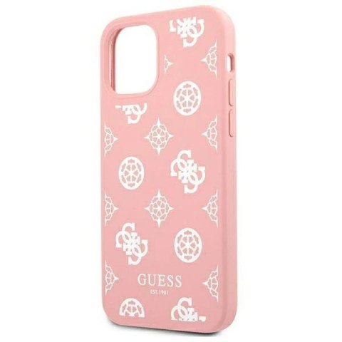 Etui Guess Peony Collection na iPhone 12 Pro Max - różowe Guess