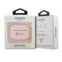 Etui Guess Silicone Vintage Script na AirPods Pro - różowe Guess