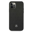 Etui Mercedes Leather Stars Pattern na iPhone 12 Pro Max - czarne Mercedes