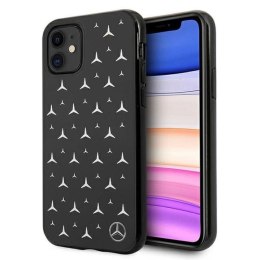 Etui Mercedes Silver Stars Pattern na iPhone 11 / Xr - czarne Mercedes