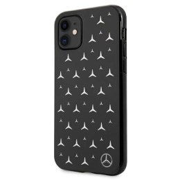 Etui Mercedes Silver Stars Pattern na iPhone 11 / Xr - czarne Mercedes