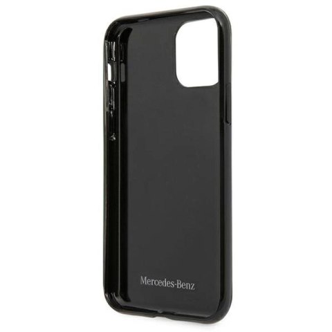 Etui Mercedes Silver Stars Pattern na iPhone 11 / Xr - czarne Mercedes