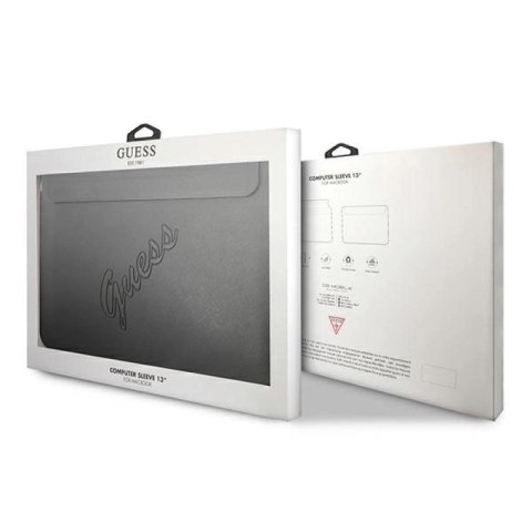 Pokrowiec Guess Saffiano Script na laptopa 13'' - czarny Guess