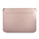 Pokrowiec Guess Saffiano Script na laptopa 13'' - różowy Guess