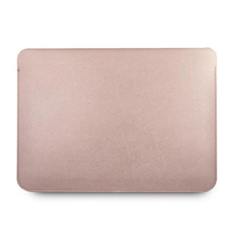 Pokrowiec Guess Saffiano Script na laptopa 13'' - różowy Guess