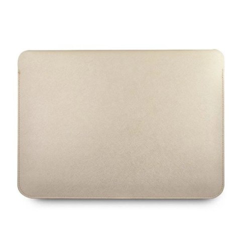 Pokrowiec Guess Saffiano Script na laptopa 13'' - złoty Guess