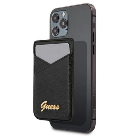 Portfel MagSafe Guess Saffiano - czarny Guess
