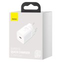 Baseus Super Si 1C szybka ładowarka USB Typ C 25W Power Delivery Quick Charge biały (CCSP020102) Baseus
