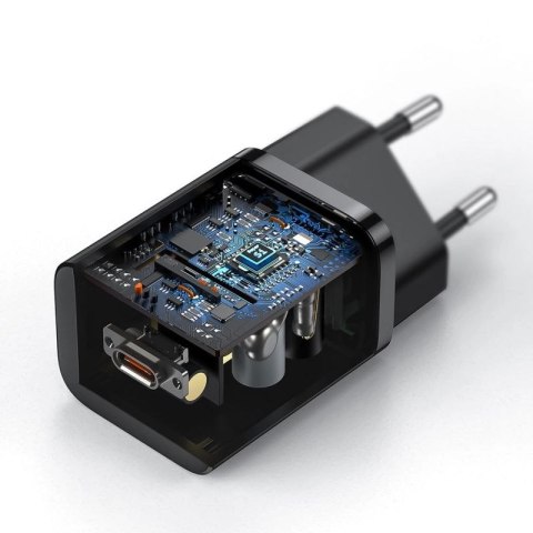 Baseus Super Si 1C szybka ładowarka USB Typ C 25W Power Delivery Quick Charge czarny (CCSP020101) Baseus