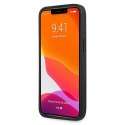 Etui AMG Leather Debossed Lines na iPhone 13 Pro Max - czarne Mercedes