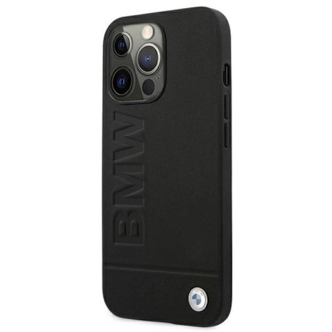 Etui BMW Signature Logo Imprint na iPhone 13 Pro Max - czarne BMW