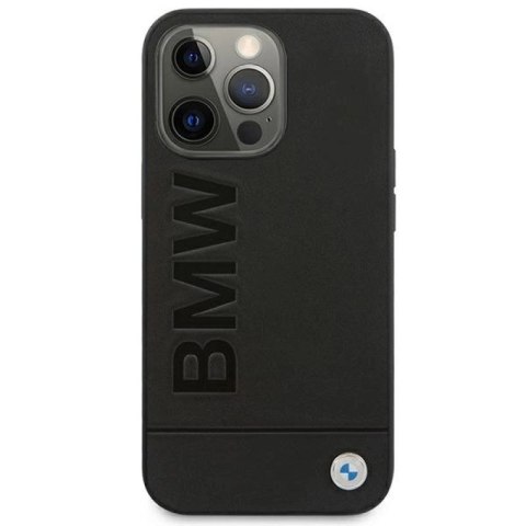 Etui BMW Signature Logo Imprint na iPhone 13 Pro Max - czarne BMW