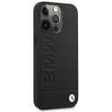 Etui BMW Signature Logo Imprint na iPhone 13 Pro Max - czarne BMW