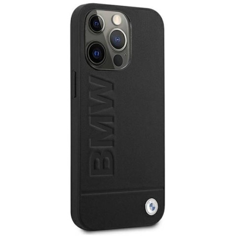 Etui BMW Signature Logo Imprint na iPhone 13 Pro Max - czarne BMW