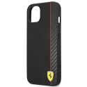 Etui Ferrari On Track Carbon Stripe na iPhone 13 mini - czarne Ferrari