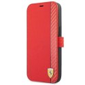 Etui Ferrari On Track Carbon Stripe na iPhone 13 mini - czerwone Ferrari