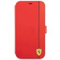 Etui Ferrari On Track Carbon Stripe na iPhone 13 mini - czerwone Ferrari