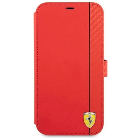 Etui Ferrari On Track Carbon Stripe na iPhone 13 mini - czerwone Ferrari