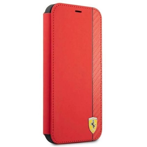 Etui Ferrari On Track Carbon Stripe na iPhone 13 mini - czerwone Ferrari