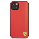 Etui Ferrari On Track Carbon Stripe na iPhone 13 mini - czerwone Ferrari