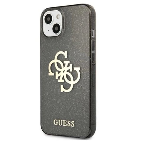 Etui Guess Glitter 4G Big Logo na iPhone 13 mini - czarne Guess