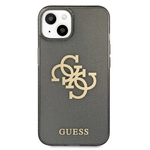 Etui Guess Glitter 4G Big Logo na iPhone 13 mini - czarne Guess