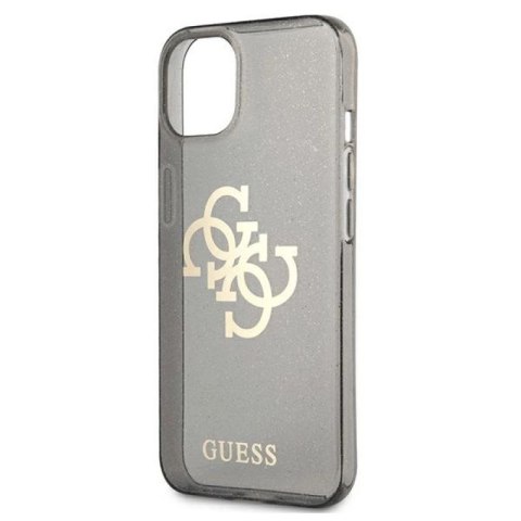 Etui Guess Glitter 4G Big Logo na iPhone 13 mini - czarne Guess