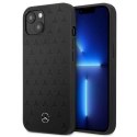 Etui Mercedes Leather Stars Pattern na iPhone 13 mini - czarne Mercedes