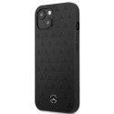 Etui Mercedes Leather Stars Pattern na iPhone 13 mini - czarne Mercedes