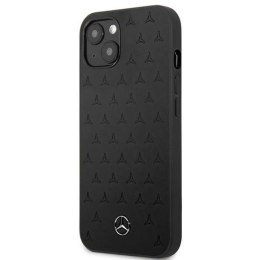Etui Mercedes Leather Stars Pattern na iPhone 13 mini - czarne Mercedes