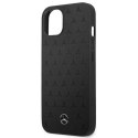 Etui Mercedes Leather Stars Pattern na iPhone 13 mini - czarne Mercedes
