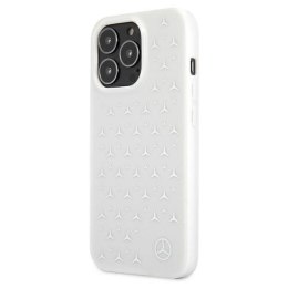 Etui Mercedes Silver Stars Pattern na iPhone 13 Pro / iPhone 13 - białe Mercedes