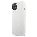 Etui Mercedes Silver Stars Pattern na iPhone 13 - białe Mercedes