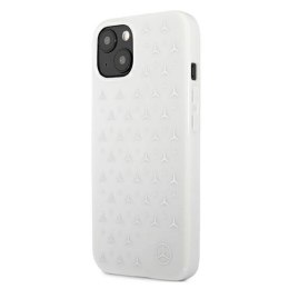 Etui Mercedes Silver Stars Pattern na iPhone 13 - białe Mercedes