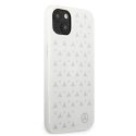 Etui Mercedes Silver Stars Pattern na iPhone 13 - białe Mercedes