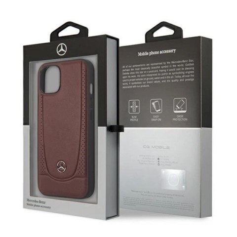 Etui Mercedes Urban Line na iPhone 13 mini - czerwone Mercedes