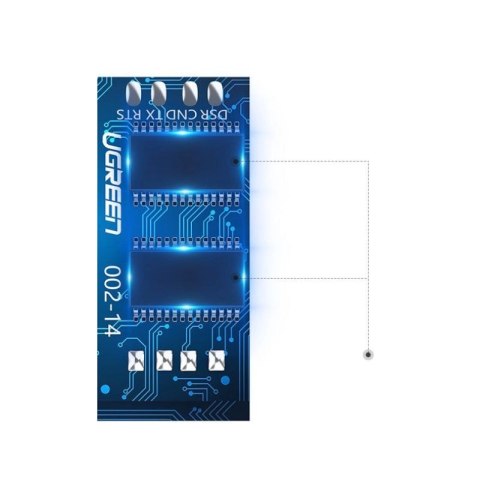 Ugreen kabel konsolowy przejściówka USB - Ethernet RJ45 1,5m czarny (CM204) UGREEN