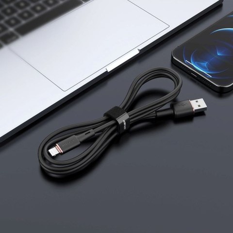 Acefast kabel MFI USB - Lightning 1,2m, 2,4A czarny (C2-02 black) Acefast
