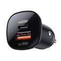 Acefast ładowarka samochodowa 38W USB Typ C / USB, PPS, Power Delivery, Quick Charge 3.0, AFC, FCP czarny (B1 black) Acefast