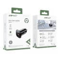 Acefast ładowarka samochodowa 38W USB Typ C / USB, PPS, Power Delivery, Quick Charge 3.0, AFC, FCP czarny (B1 black) Acefast