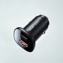 Acefast ładowarka samochodowa 38W USB Typ C / USB, PPS, Power Delivery, Quick Charge 3.0, AFC, FCP czarny (B1 black) Acefast