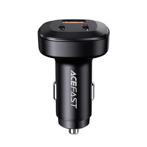Acefast ładowarka samochodowa 66W 2x USB Typ C / USB, PPS, Power Delivery, Quick Charge 4.0, AFC, FCP, SCP czarny (B3 black) Acefast